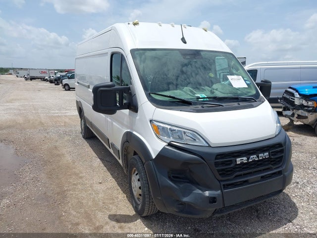 2023 Ram Promaster 2500 High Roof 159 Wb მანქანა იყიდება აუქციონზე, vin: 3C6LRVDG5PE549130, აუქციონის ნომერი: 45311097