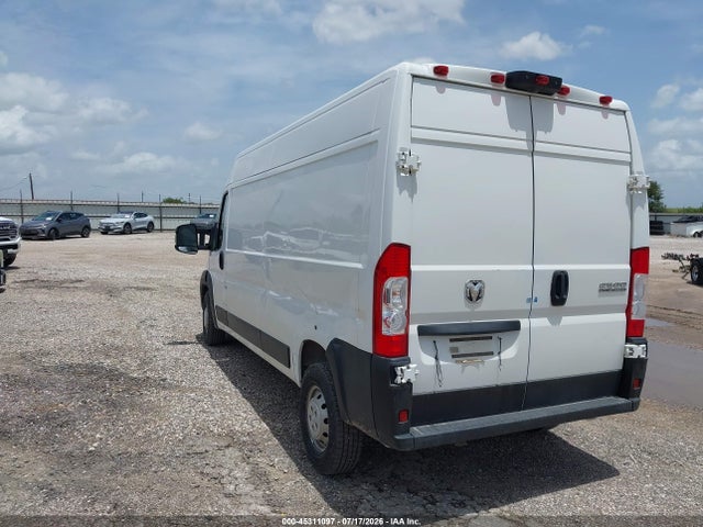 2023 Ram Promaster 2500 High Roof 159 Wb მანქანა იყიდება აუქციონზე, vin: 3C6LRVDG5PE549130, აუქციონის ნომერი: 45311097