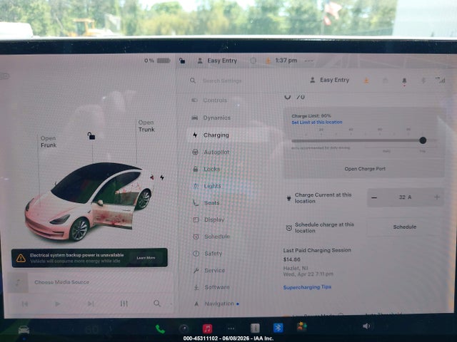 Продажа на аукционе авто 2020 Tesla Model 3 Standard Range Plus Rear-wheel Drive/standard Range Rear-wheel Drive, vin: 5YJ3E1EA7LF738003, номер лота: 45311102