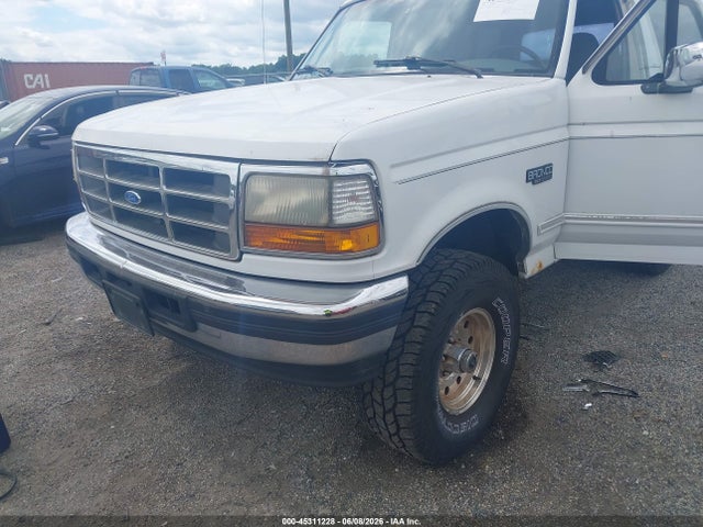 1996 Ford Bronco U100 მანქანა იყიდება აუქციონზე, vin: 1FMEU15H3TLA52221, აუქციონის ნომერი: 45311228