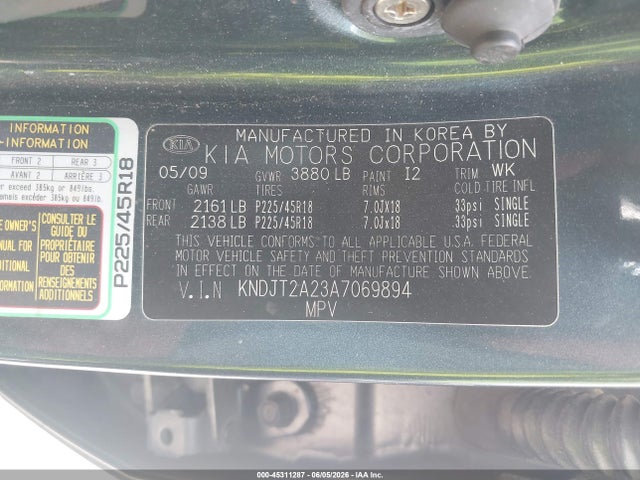 Продаж на аукціоні авто 2010 Kia Soul +, vin: KNDJT2A23A7069894, номер лоту: 45311287