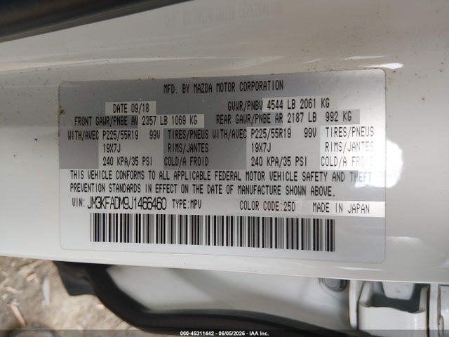 Mazda Cx-5 Grand Touring 2018 JM3KFADM9J1466460 Image 9