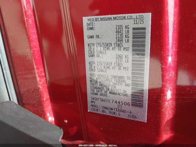Nissan Rogue Dark Armor 2026 5N1BT3BA5TC744506 Image 9