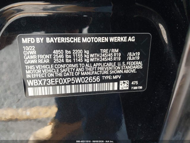 WBX73EF0XP5W02656 BMW X1 Xdrive28i