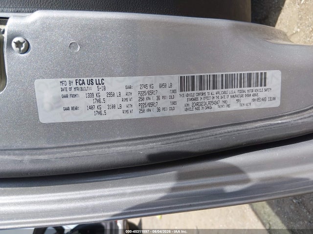 Продаж на аукціоні авто 2018 Dodge Grand Caravan Gt, vin: 2C4RDGEGXJR254347, номер лоту: 45311897