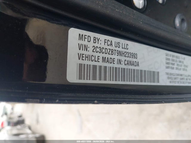 Продажа на аукционе авто 2022 Dodge Challenger R/t, vin: 2C3CDZBT9NH233993, номер лота: 45311956