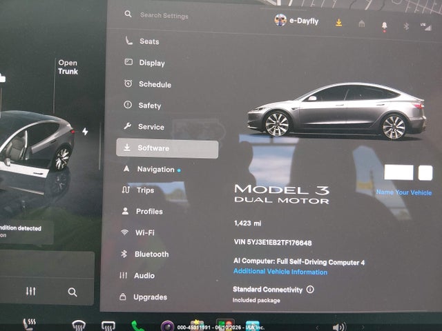 Tesla Model 3 Premium All-wheel Drive 2026 5YJ3E1EB2TF176648 Image 7