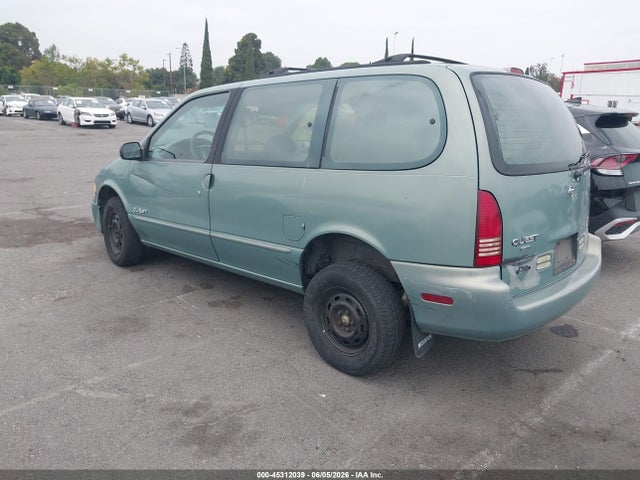 1997 Nissan Quest Gxe/xe მანქანა იყიდება აუქციონზე, vin: 4N2DN1119VD833423, აუქციონის ნომერი: 45312039