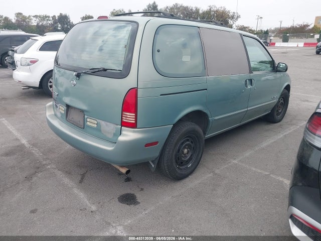 1997 Nissan Quest Gxe/xe მანქანა იყიდება აუქციონზე, vin: 4N2DN1119VD833423, აუქციონის ნომერი: 45312039