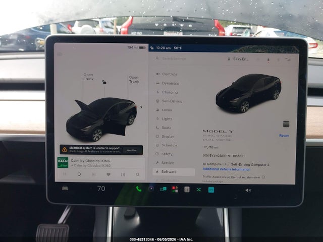 Aukcja sprzedaży 2021 Tesla Model Y Long Range Dual Motor All-wheel Drive, vin: 5YJYGDEE1MF105938, numer aukcji: 45312046