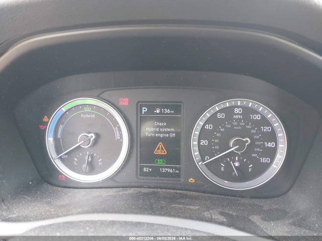 Aukcja sprzedaży 2018 Hyundai Sonata Hybrid Se, vin: KMHE24L35JA082151, numer aukcji: 45312206