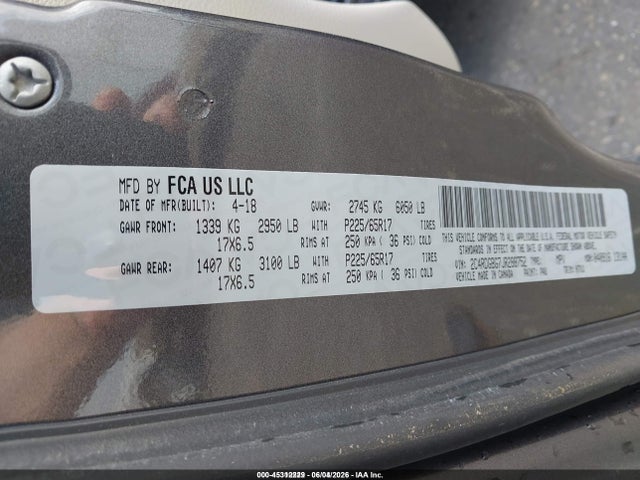 Dodge Grand Caravan Se 2018 2C4RDGBG7JR288752 Image 9