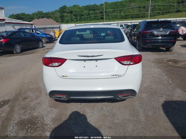 45312251 :رقم المزاد ، 1C3CCCCG2GN139787 vin ، 2016 Chrysler 200 C مزاد بيع