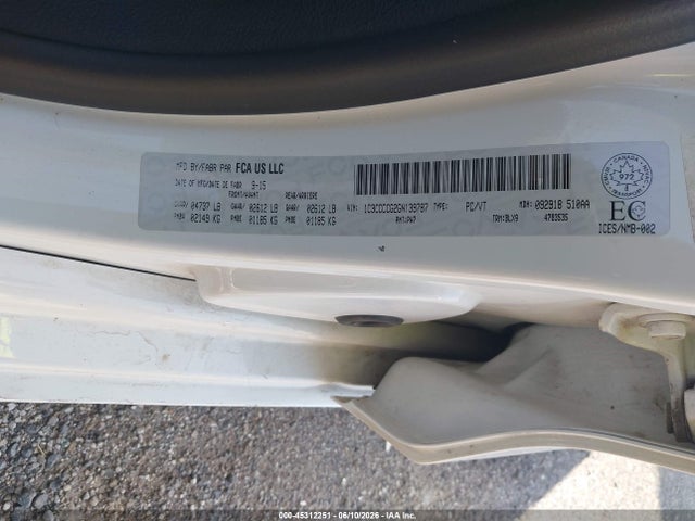 45312251 :رقم المزاد ، 1C3CCCCG2GN139787 vin ، 2016 Chrysler 200 C مزاد بيع