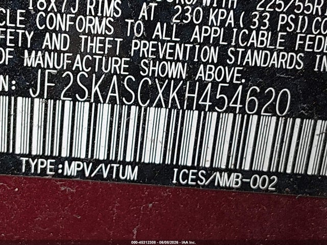 Subaru Forester Limited 2019 JF2SKASCXKH454620 Image 9