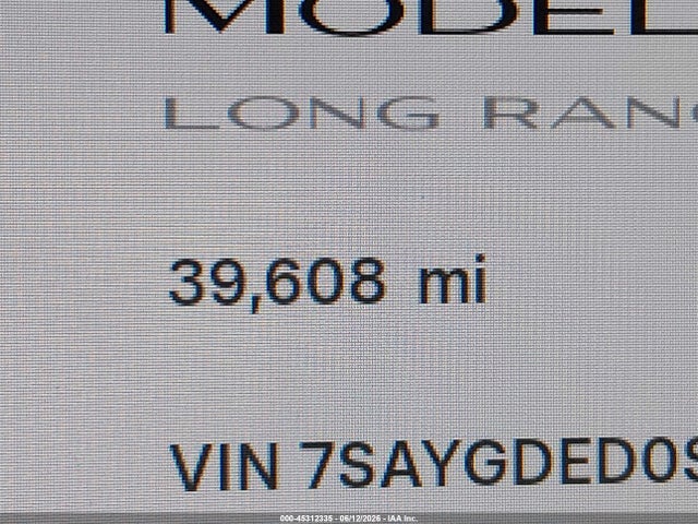 45312335 :رقم المزاد ، 7SAYGDED0SF242831 vin ، 2025 Tesla Model Y Long Range Dual Motor Rear-wheel Drive مزاد بيع