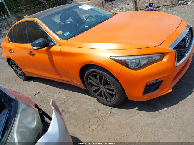 2018 Infiniti Q50 2.0t Pure მანქანა იყიდება აუქციონზე, vin: JN1CV7AR2JM280330, აუქციონის ნომერი: 45312459