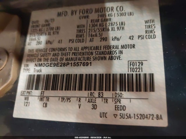 Ford Transit Connect Xl Passenger 2023 NM0GE9E28P1557691 Image 9