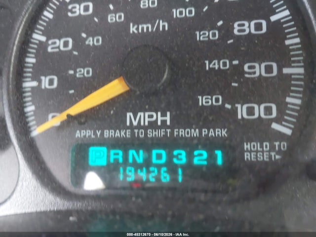 Aukcja sprzedaży 2001 Chevrolet Suburban K1500, vin: 1GNFK16TX1J205890, numer aukcji: 45312670