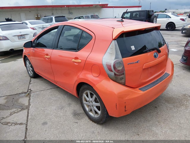 2012 Toyota Prius C Three მანქანა იყიდება აუქციონზე, vin: JTDKDTB33C1010736, აუქციონის ნომერი: 45312678