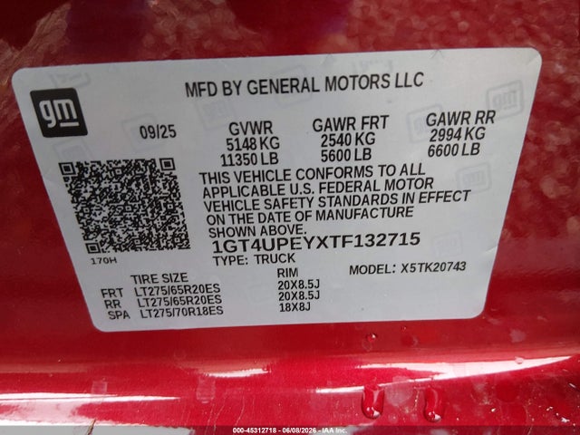 GMC Sierra 2500 Hd 2026 1GT4UPEYXTF132715 Image 9