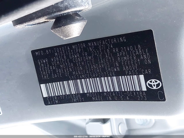 Toyota Corolla Xse 2024 5YFT4MCE5RP207566 Image 9