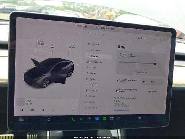 Aukcja sprzedaży 2020 Tesla Model Y Long Range Dual Motor All-wheel Drive, vin: 5YJYGDEE5LF026223, numer aukcji: 45312975