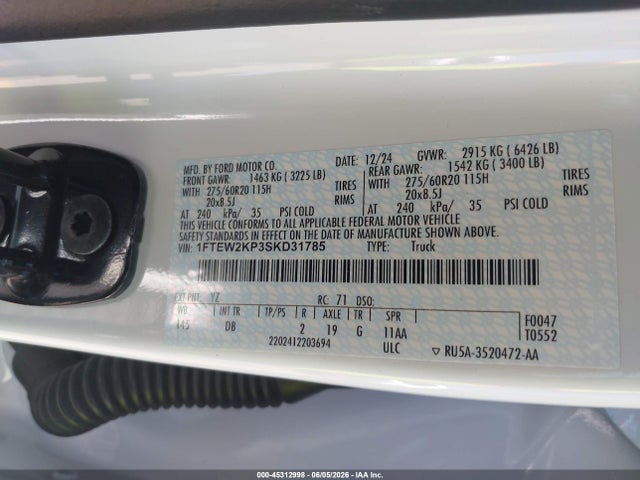 Ford F-150 Stx 2025 1FTEW2KP3SKD31785 Image 9