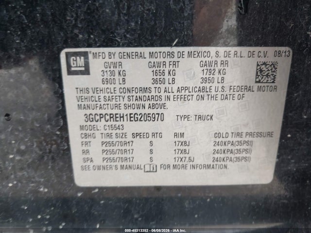Chevrolet Silverado 1500 1lt 2014 3GCPCREH1EG205970 Image 9
