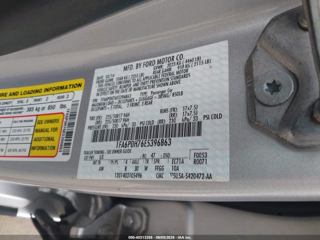 Ford FUSION SE 2014 1FA6P0H76E5396863 Image 9