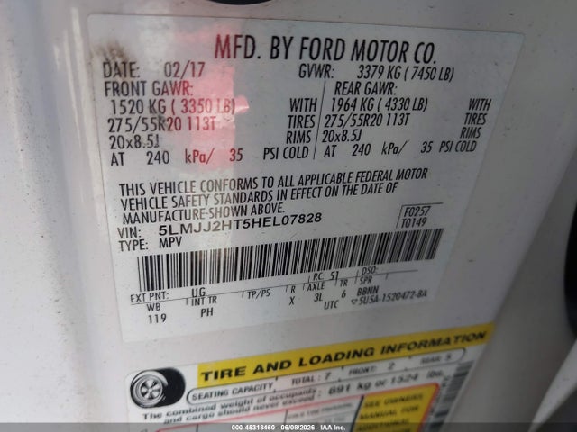 5LMJJ2HT5HEL07828 Lincoln Navigator Select
