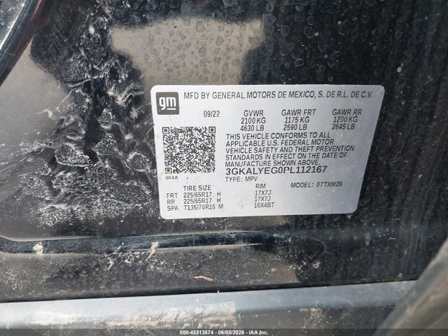 Продаж на аукціоні авто 2023 Gmc Terrain Awd At4, vin: 3GKALYEG0PL112167, номер лоту: 45313574