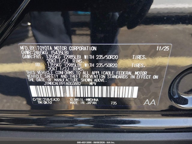 Toyota Bz Limited 2026 JTMBCAEB9TA003882 Image 9