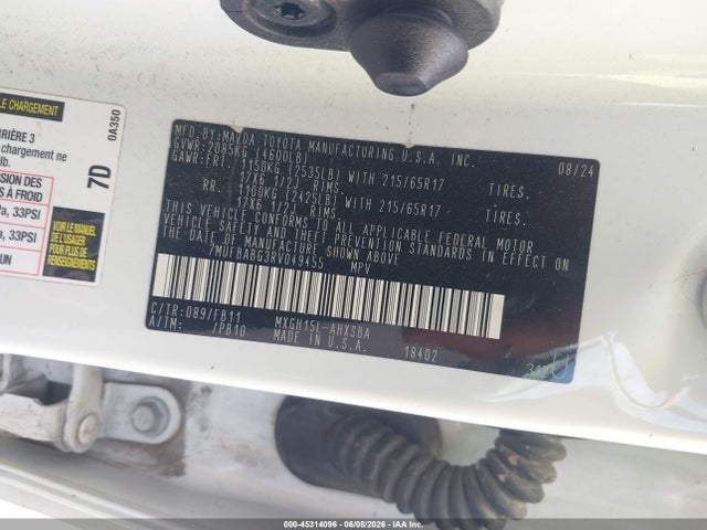 7MUFBABG3RV049455 Toyota Corolla Cross Hybrid Se