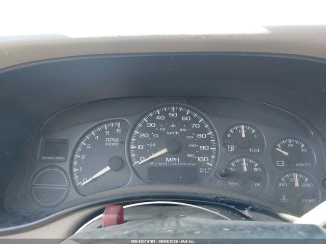Aukcja sprzedaży 2001 Chevrolet Tahoe Lt, vin: 1GNEK13T81J262153, numer aukcji: 45314101