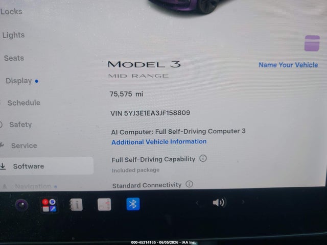 Tesla Model 3 Long Range/mid Range 2018 5YJ3E1EA3JF158809 Image 7