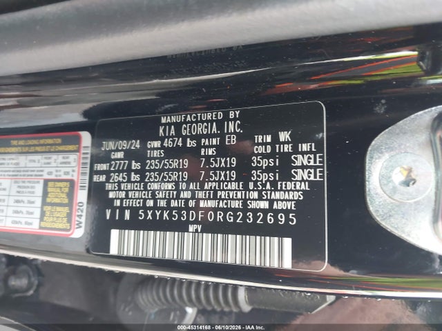 5XYK53DF0RG232695 KIA Sportage Sx-prestige