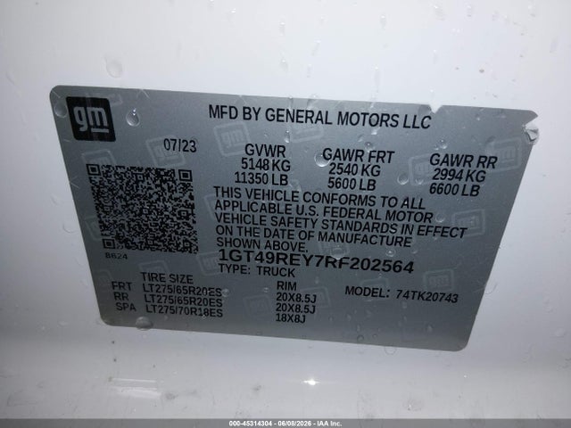 1GT49REY7RF202564 GMC Sierra 2500hd 4wd Standard Bed Denali