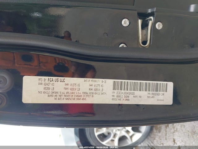 45314308 :رقم المزاد ، 2C3CDXJG5GH324335 vin ، 2016 Dodge Charger Sxt مزاد بيع