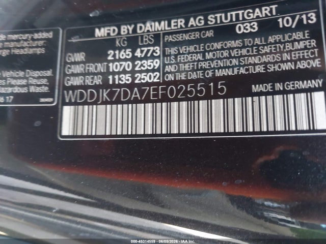 Mercedes-Benz SL 550 2014 WDDJK7DA7EF025515 Image 9