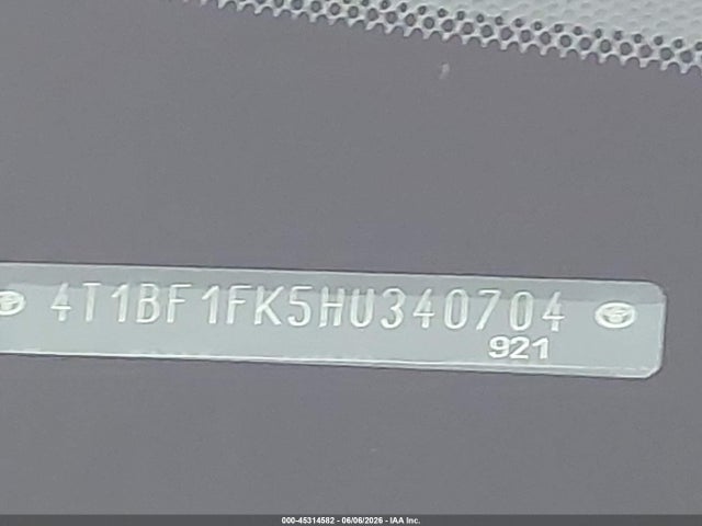 Продаж на аукціоні авто 2017 Toyota Camry Se, vin: 4T1BF1FK5HU340704, номер лоту: 45314582