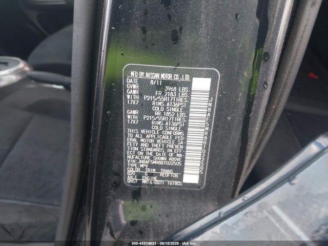 Продаж на аукціоні авто 2011 Nissan Juke Sv, vin: JN8AF5MR8BT022505, номер лоту: 45314631