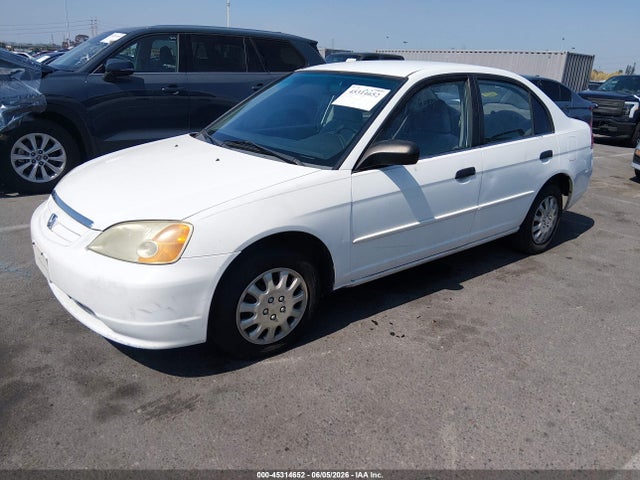 2001 Honda Civic Lx მანქანა იყიდება აუქციონზე, vin: 2HGES16541H545609, აუქციონის ნომერი: 45314652