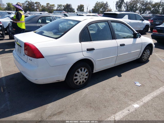 2001 Honda Civic Lx მანქანა იყიდება აუქციონზე, vin: 2HGES16541H545609, აუქციონის ნომერი: 45314652