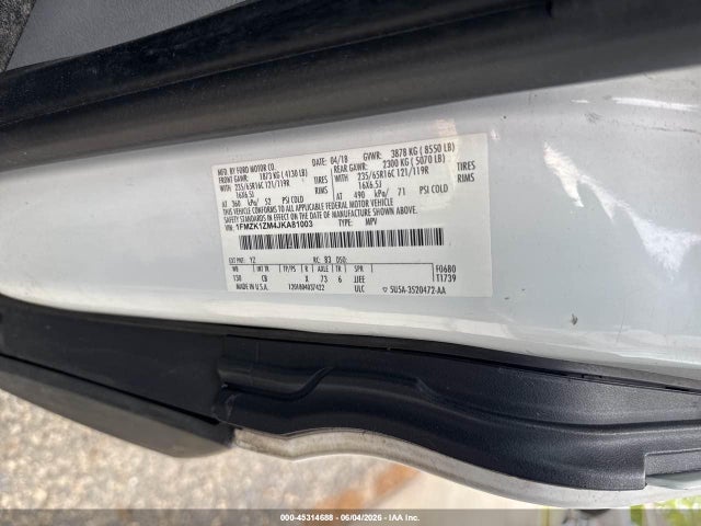 Продаж на аукціоні авто 2018 Ford Transit-150 Xl, vin: 1FMZK1ZM4JKA81003, номер лоту: 45314688