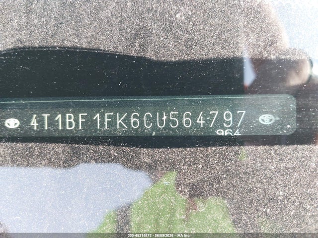 Aukcja sprzedaży 2012 Toyota Camry Le, vin: 4T1BF1FK6CU564797, numer aukcji: 45314872