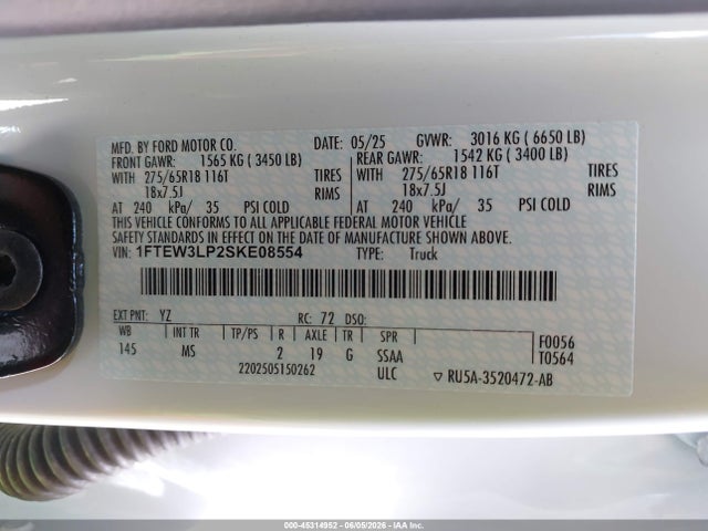 1FTEW3LP2SKE08554 Ford F-150 Xlt
