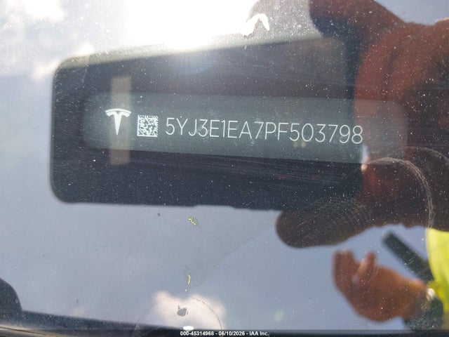 Продажа на аукционе авто 2023 Tesla Model 3 Rear-wheel Drive, vin: 5YJ3E1EA7PF503798, номер лота: 45314968