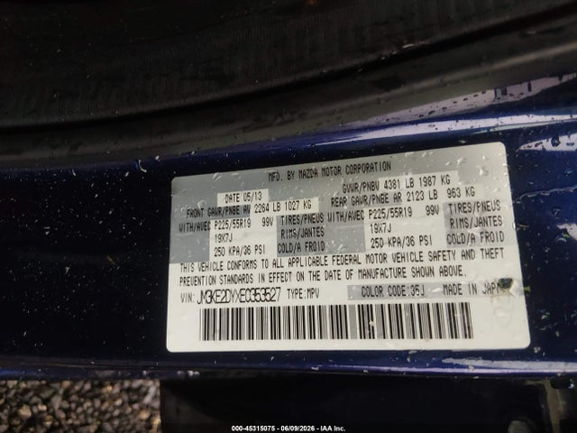 Aukcja sprzedaży 2014 Mazda Cx-5 Grand Touring, vin: JM3KE2DYXE0353527, numer aukcji: 45315075
