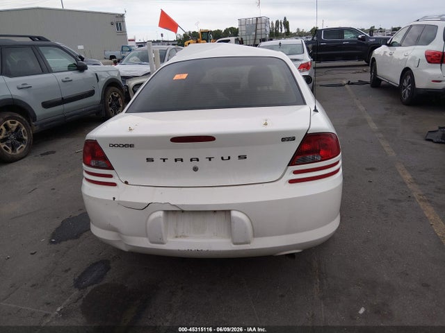 2006 Dodge Stratus Sxt მანქანა იყიდება აუქციონზე, vin: 1B3EL46R26N151574, აუქციონის ნომერი: 45315116